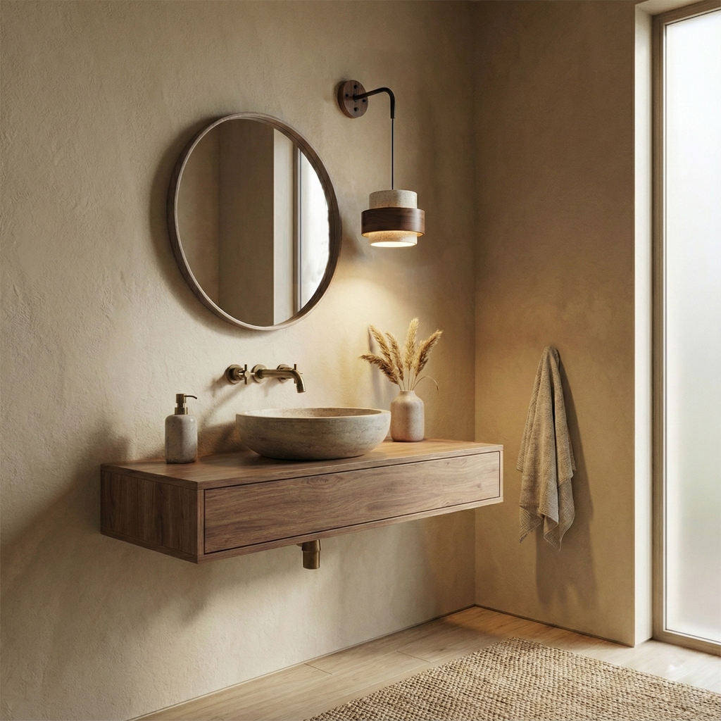Cole Travertine Wall Lamp — product view 8