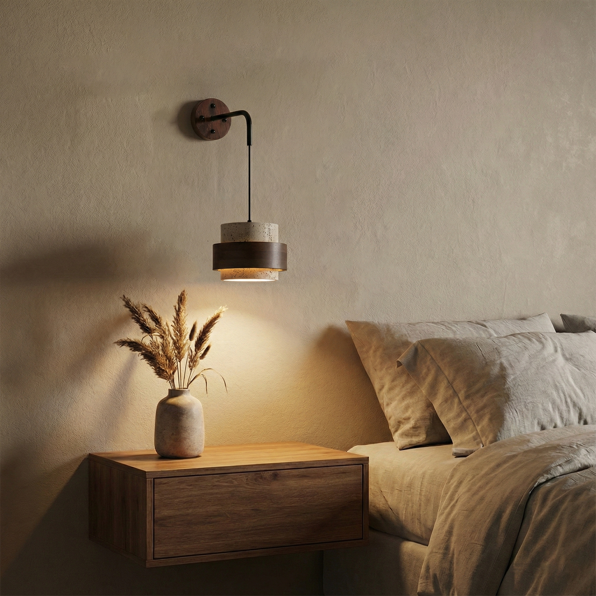 Cole Travertine Wall Lamp — product view 9