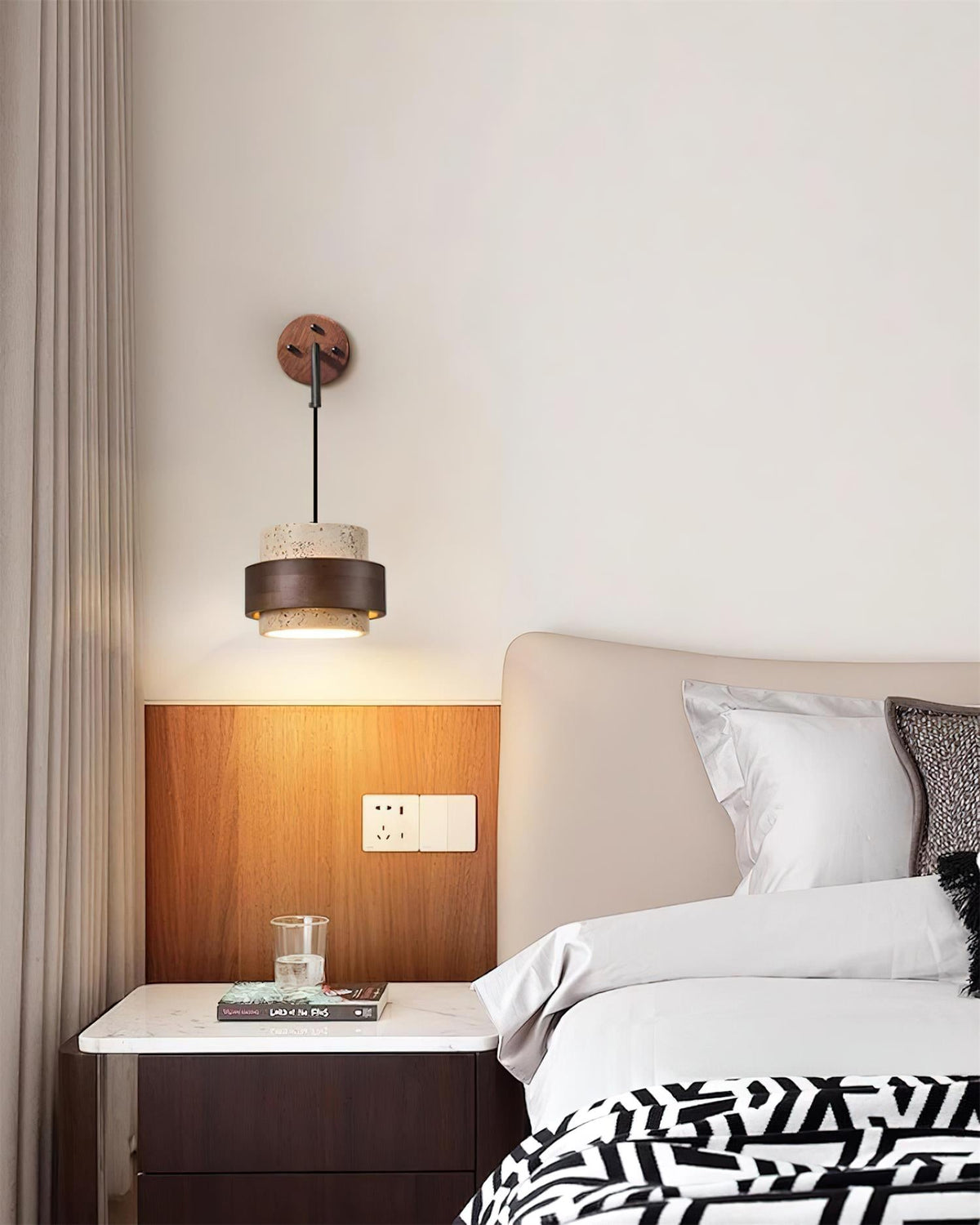Cole Travertine Wall Lamp — product view 12