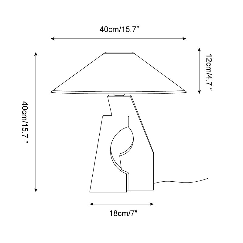 Ruins Wood Table Lamp — product view 5