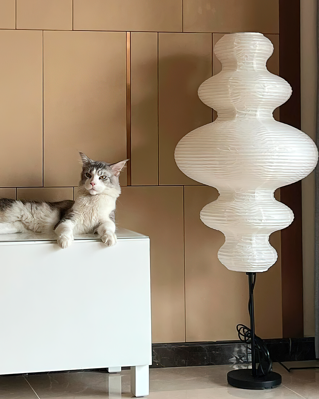 Rice Paper Floor Lamp R5 — product view 3