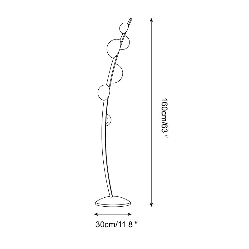 Dew Drops Glass Floor Lamp — product view 5