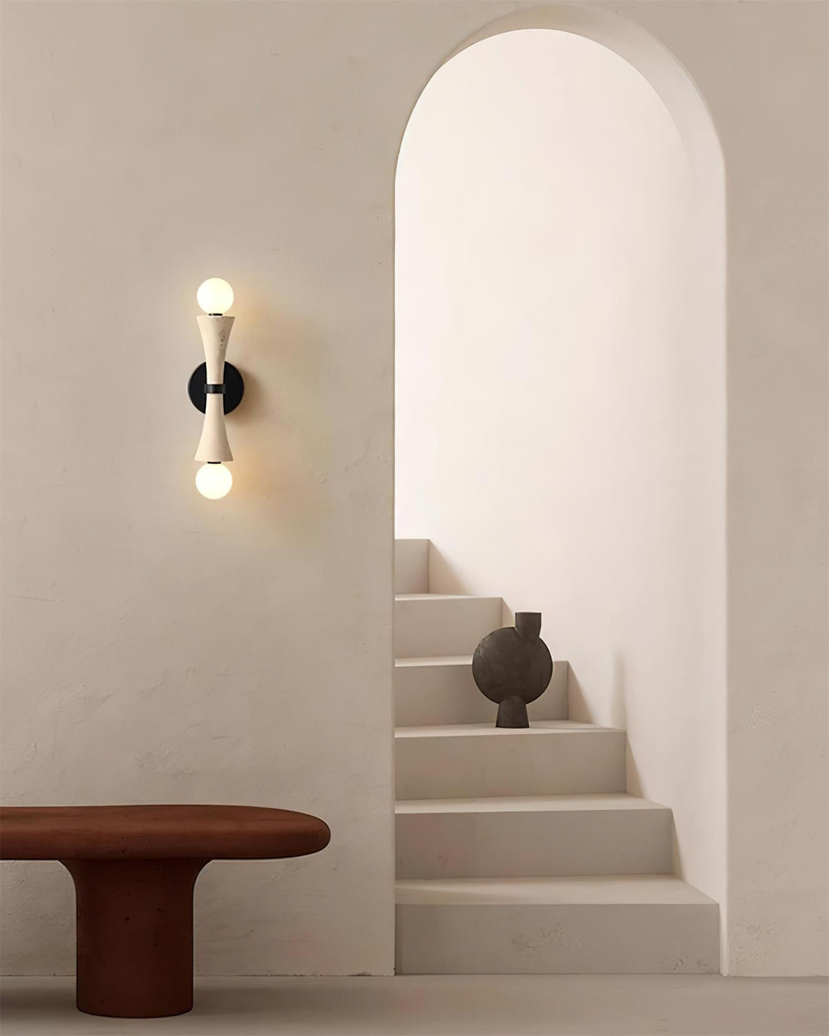 Katia Travertine Wall Lamp — product view 3