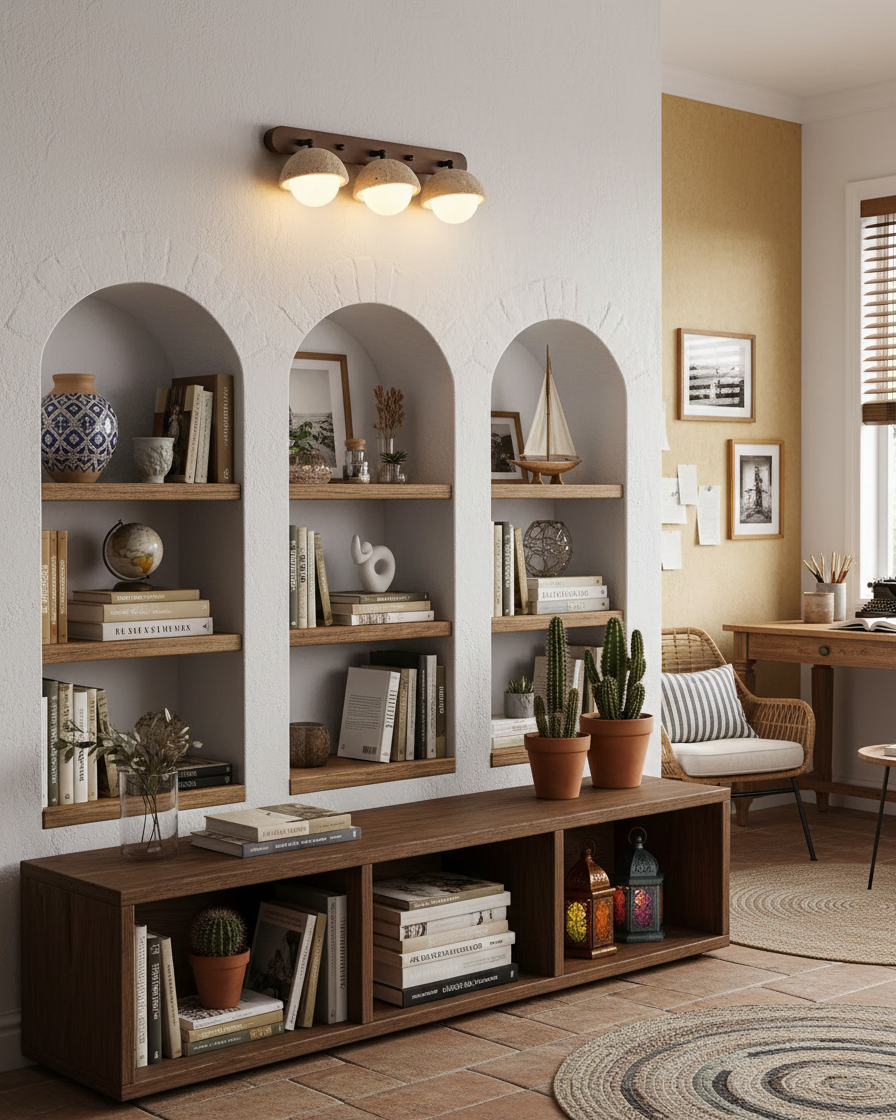 Zenora Globe Travertine Wall Lamp — product view 7