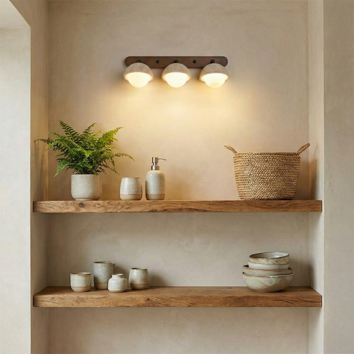 Zenora Globe Travertine Wall Lamp — product view 14