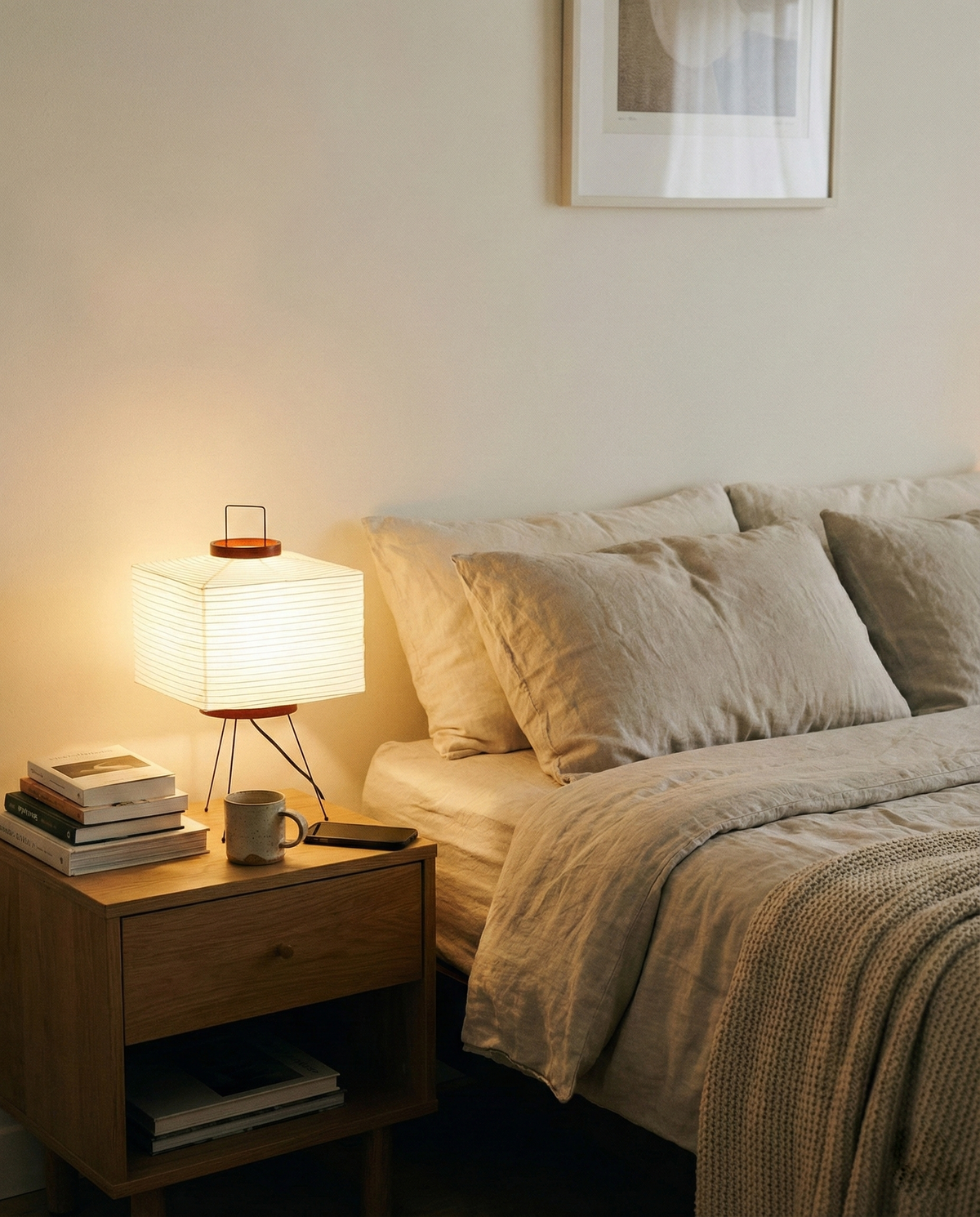 Rice Paper Table Lamp R6 — product view 8