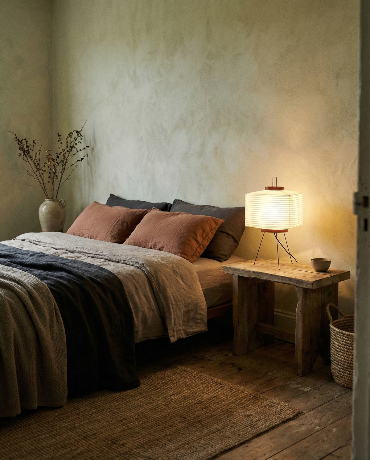 Rice Paper Table Lamp R6 — product view 9
