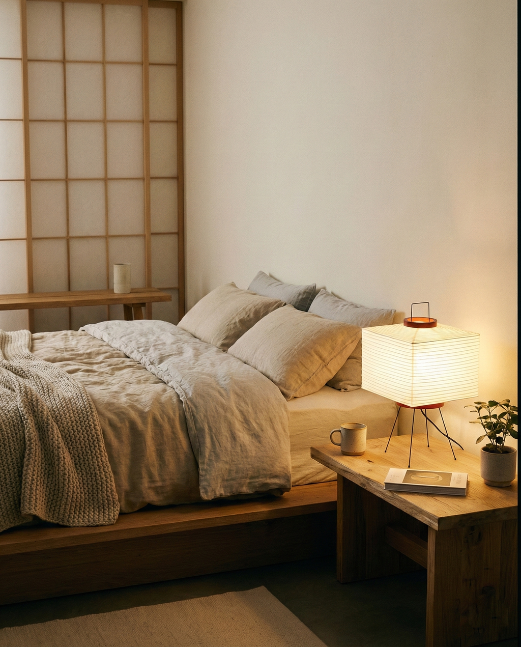 Rice Paper Table Lamp R6 — product view 10