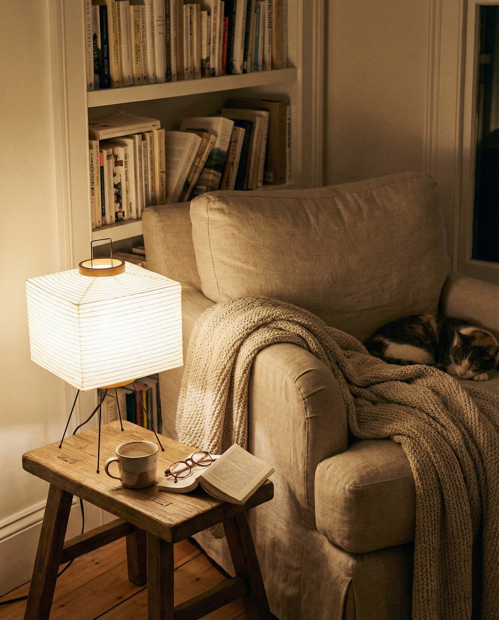 Rice Paper Table Lamp R6 — product view 11