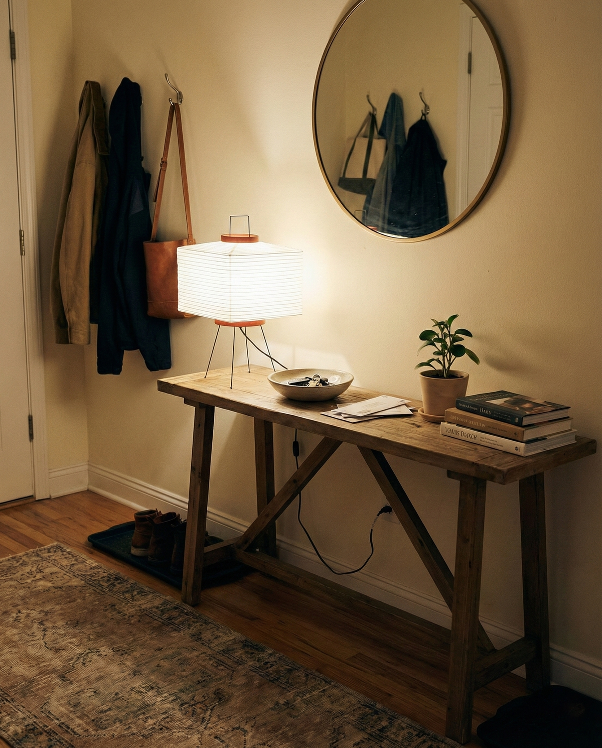 Rice Paper Table Lamp R6 — product view 12