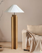 Crossbase Wooden Wood Floor Lamp — product view 4