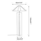 Crossbase Wooden Wood Floor Lamp — product view 5