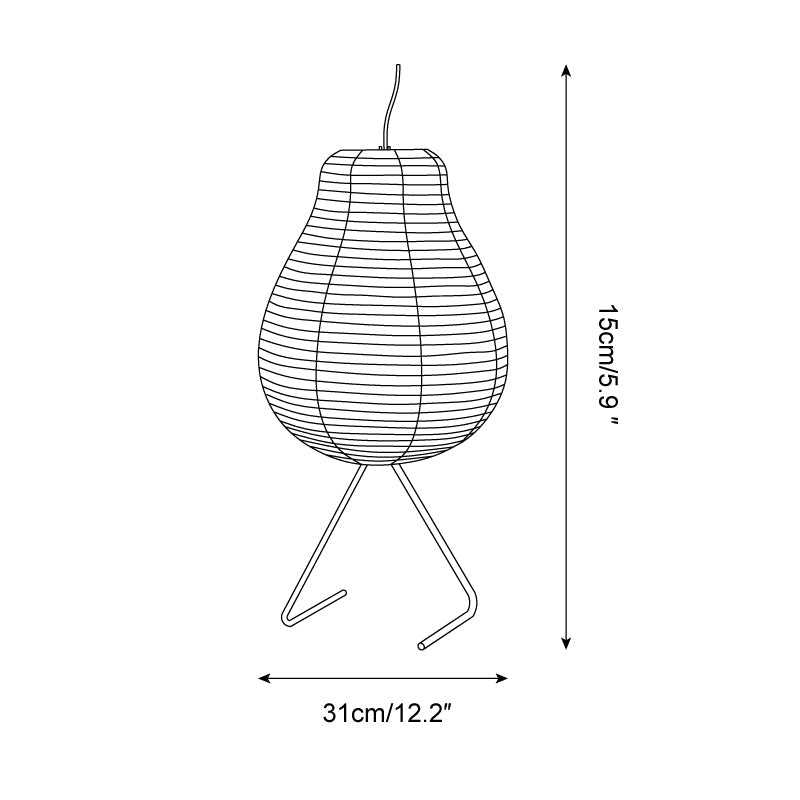 Pear Rice Paper Floor Lamp — product view 5