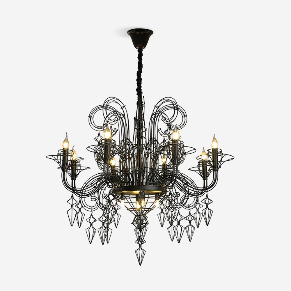 Baroque Metal Chandelier — product view 1