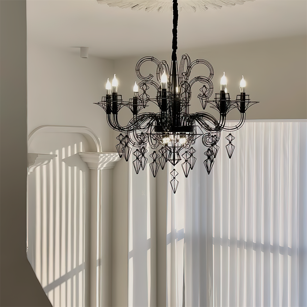 Baroque Metal Chandelier — product view 3
