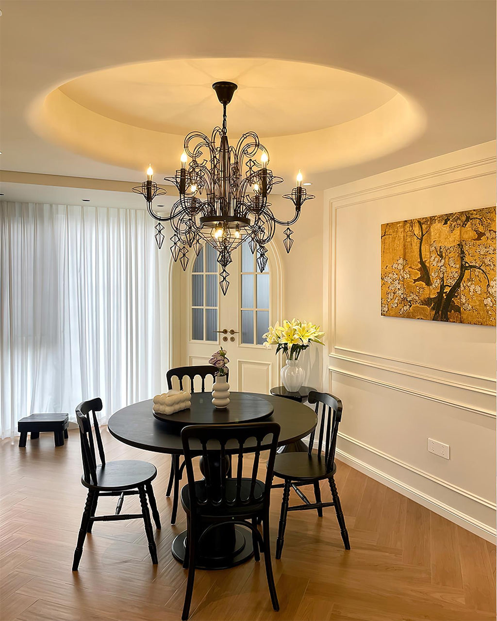 Baroque Metal Chandelier — product view 8