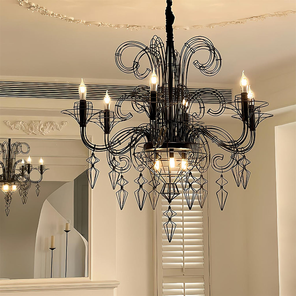 Baroque Metal Chandelier — product view 12