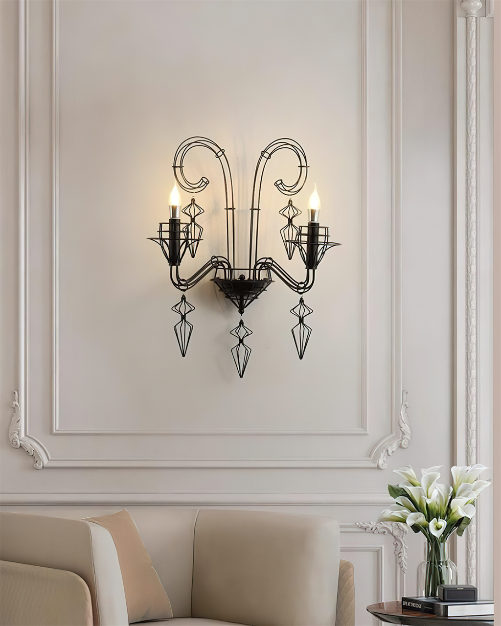 Baroque Metal Wall Lamp — product view 3