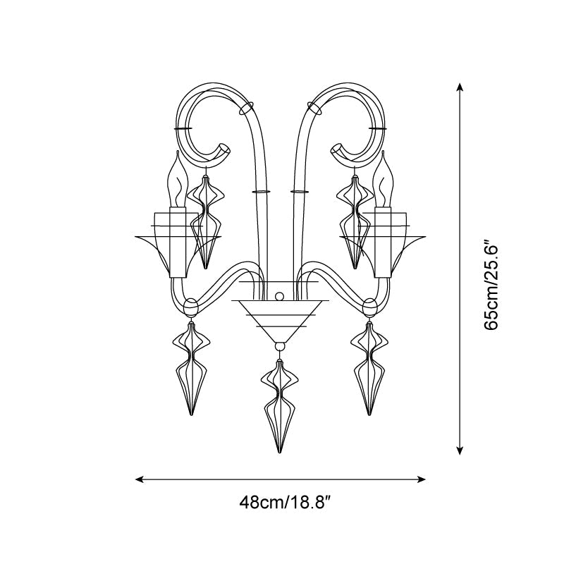Baroque Metal Wall Lamp — product view 5