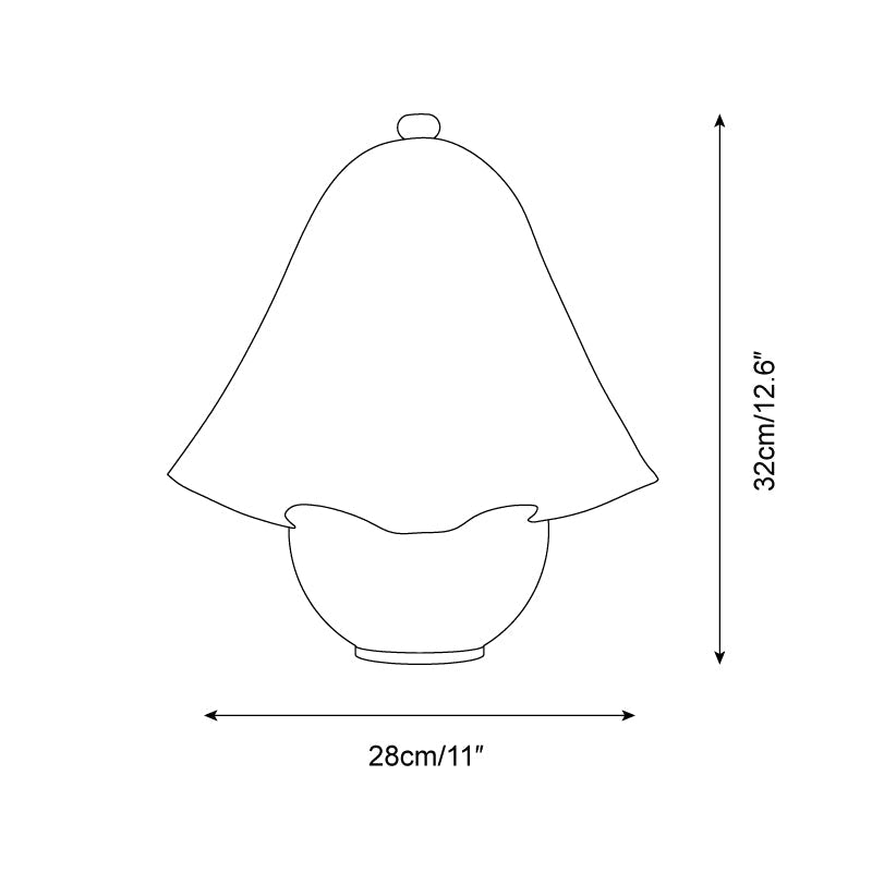 Vera Glass Table Lamp — product view 6