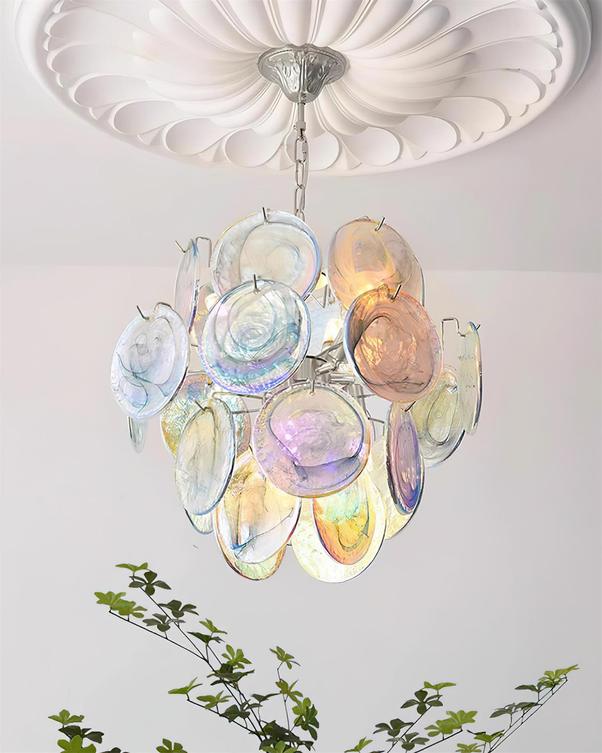 Neuvy Glass Chandelier — product view 3