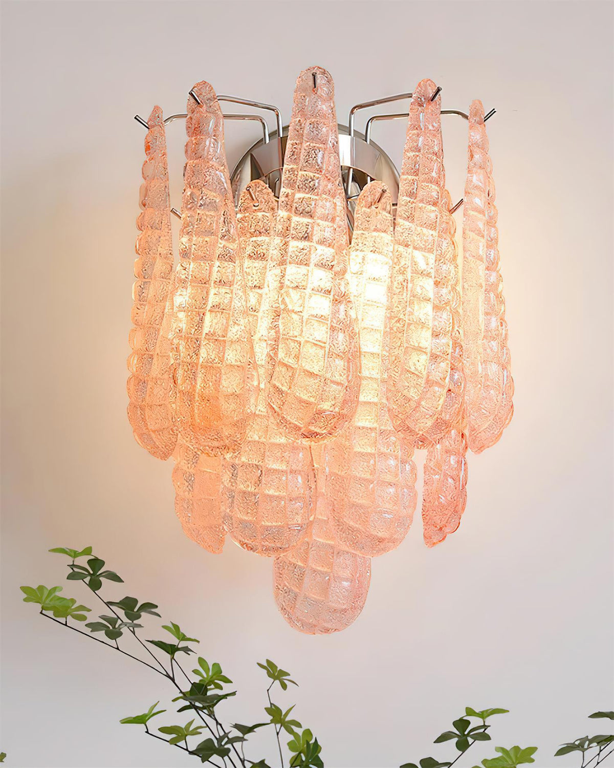 Mazzega Glass Wall Lamp — product view 3