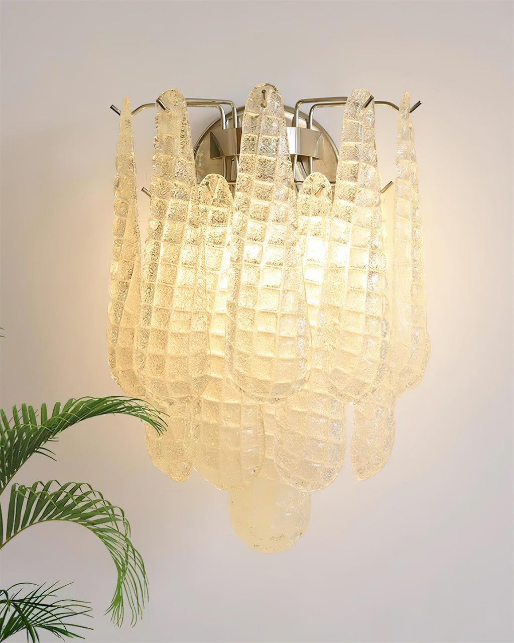 Mazzega Glass Wall Lamp — product view 4