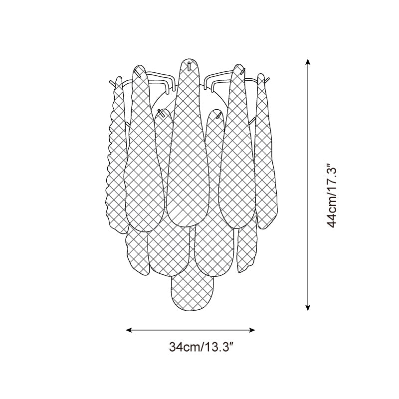 Mazzega Glass Wall Lamp — product view 5