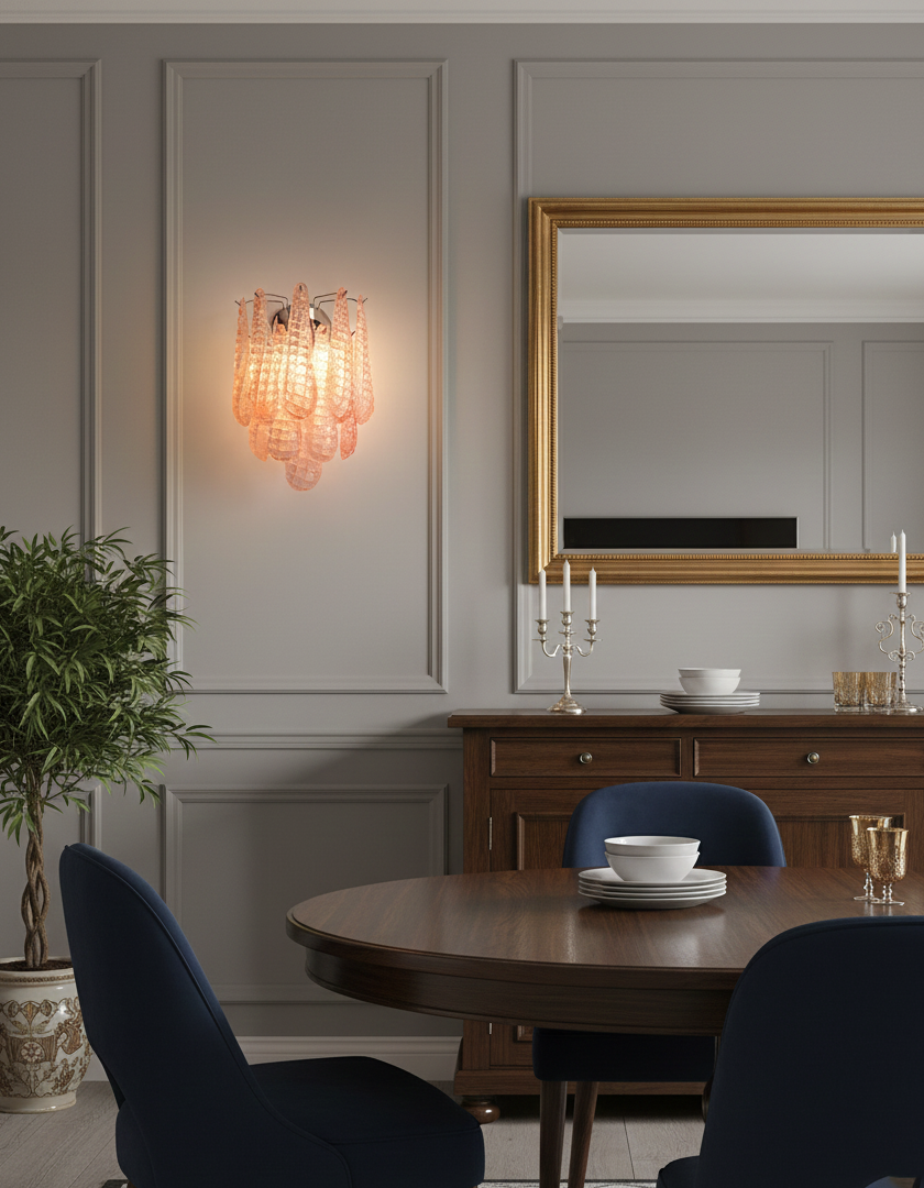 Mazzega Glass Wall Lamp — product view 7