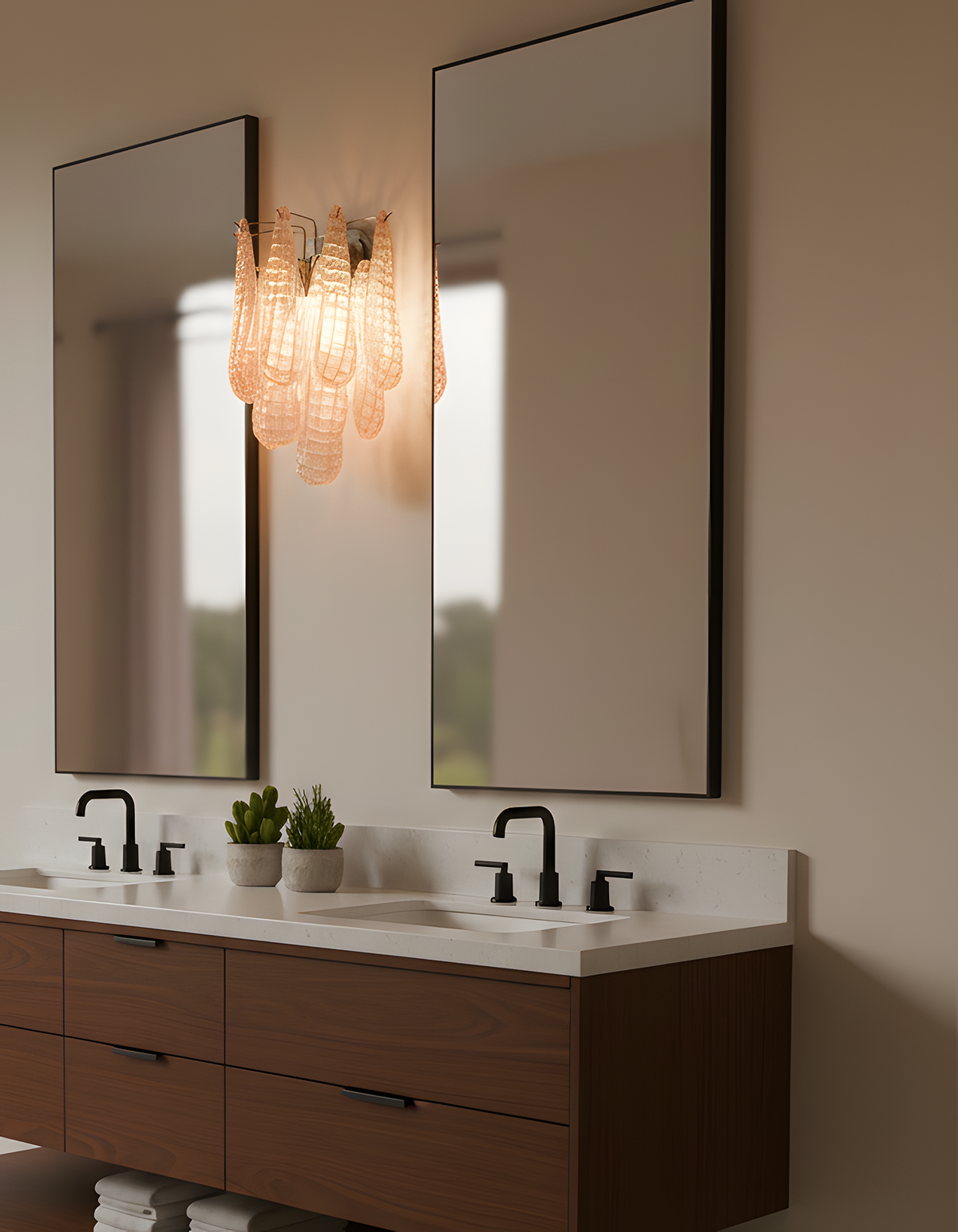 Mazzega Glass Wall Lamp — product view 10