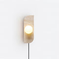 Neptune Travertine Plug In Wall Lamp — product view 2