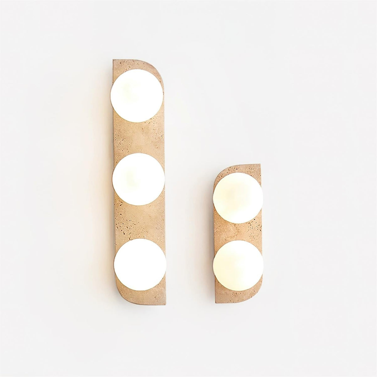 Neptune Travertine Plug In Wall Lamp — product view 4