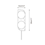 Neptune Travertine Plug In Wall Lamp — product view 6