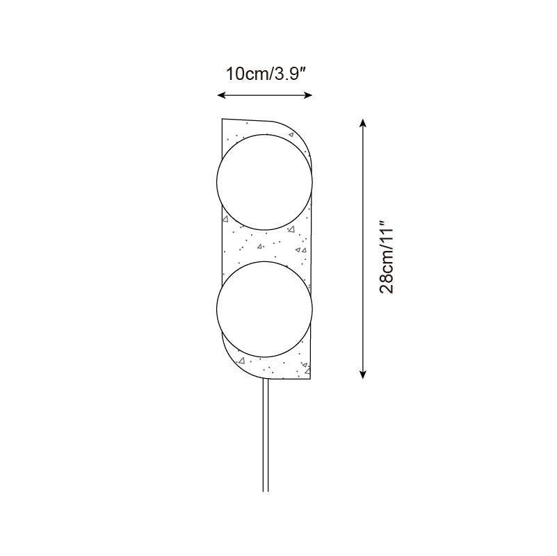 Neptune Travertine Plug In Wall Lamp — product view 6