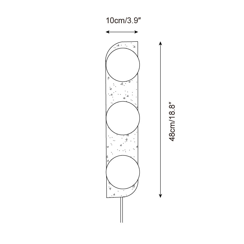 Neptune Travertine Plug In Wall Lamp — product view 7