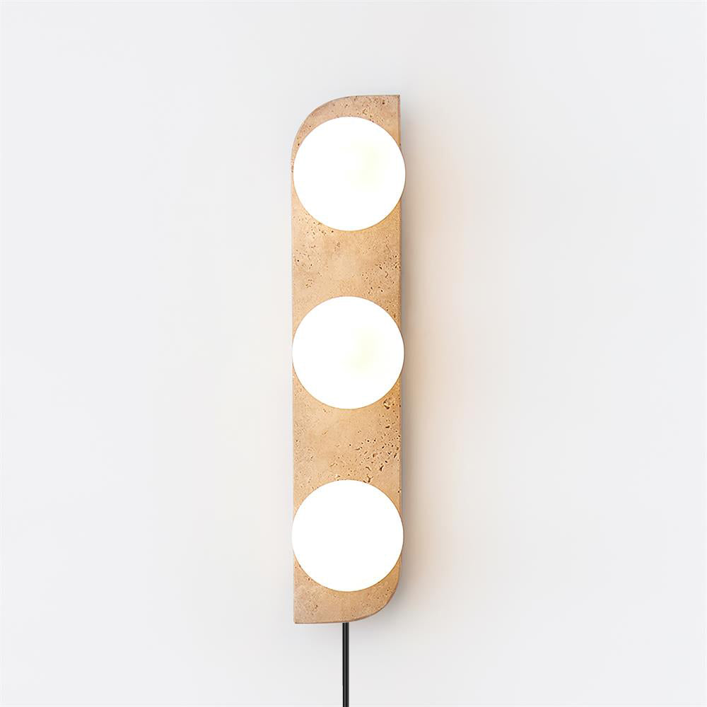 Neptune Travertine Plug In Wall Lamp — product view 15