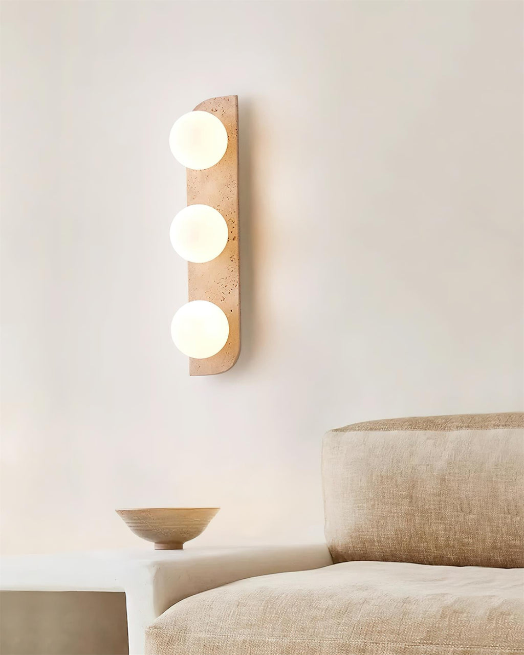 Neptune Travertine Plug In Wall Lamp — product view 19