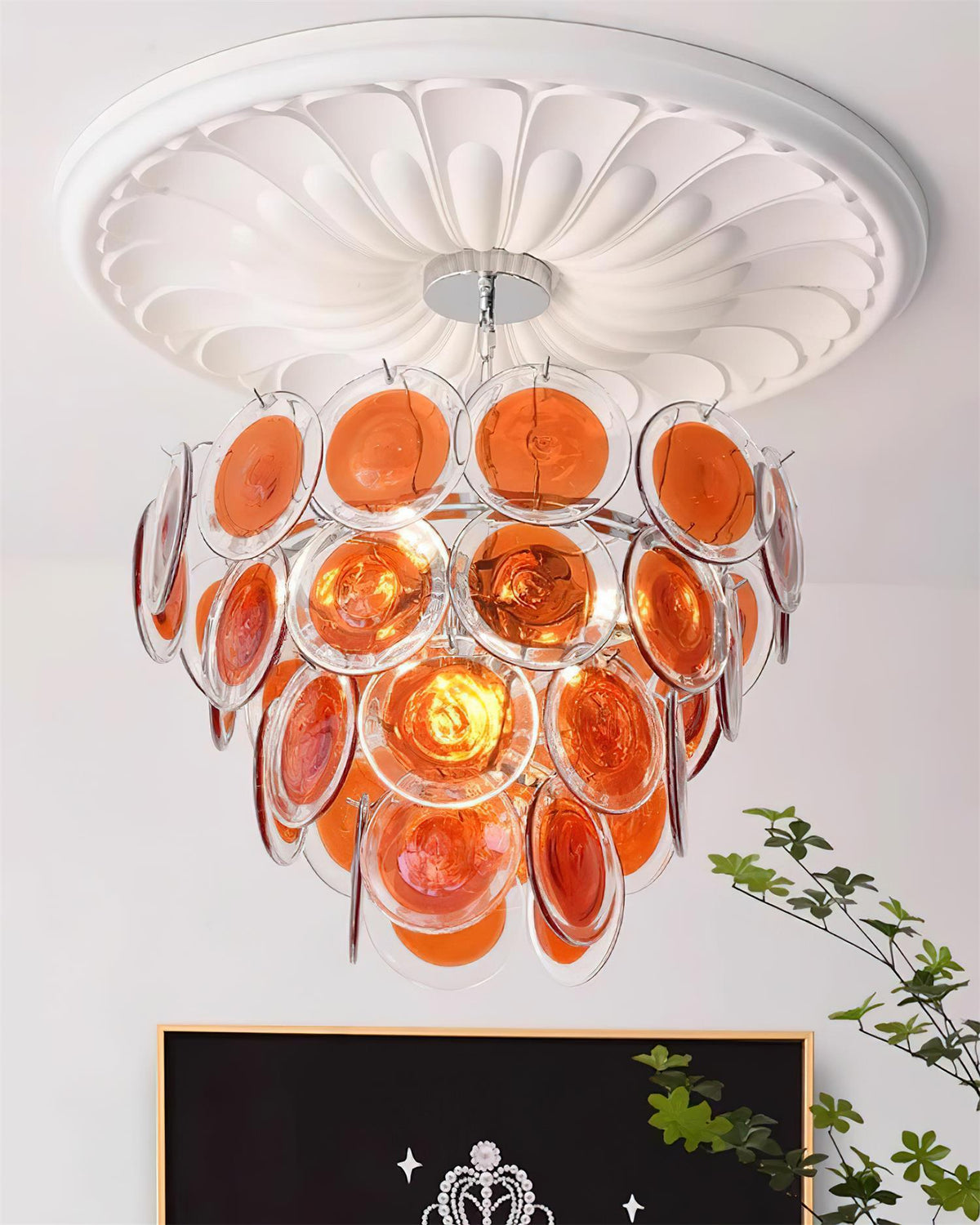 Lelaina Glass Chandelier — product view 4