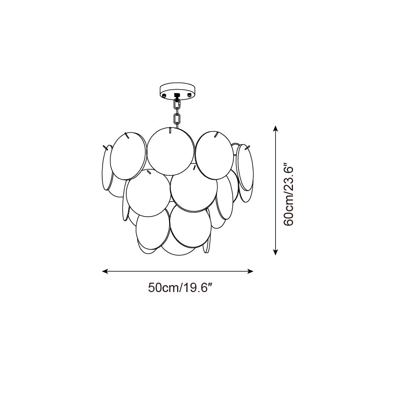 Lelaina Glass Chandelier — product view 5