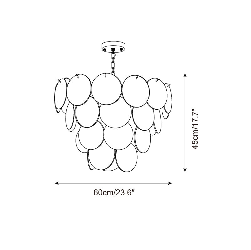 Lelaina Glass Chandelier — product view 6