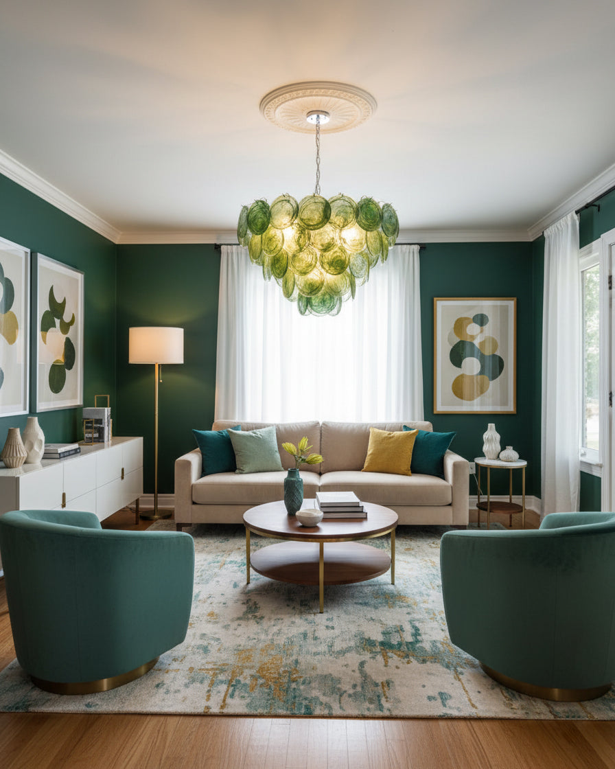 Lelaina Glass Chandelier — product view 10
