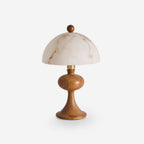 Mensy Wood & Faux Alabaster Table Lamp — product view 1