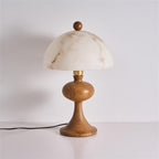 Mensy Wood & Faux Alabaster Table Lamp — product view 2