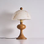 Mensy Wood & Faux Alabaster Table Lamp — product view 7