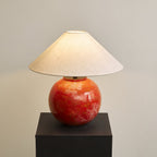 Red Droplet Round Metal Table Lamp — product view 7