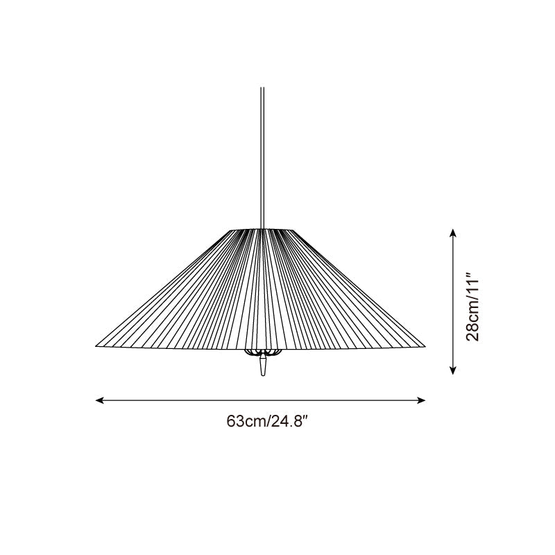 Smilow Bamboo Pendant Lamp — product view 5