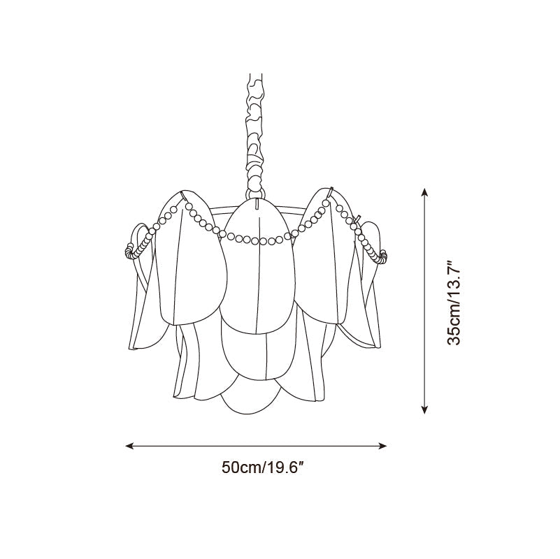 Lunaria Glass Chandelier — product view 5