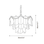 Lunaria Glass Chandelier — product view 6