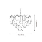 Lunaria Glass Chandelier — product view 7