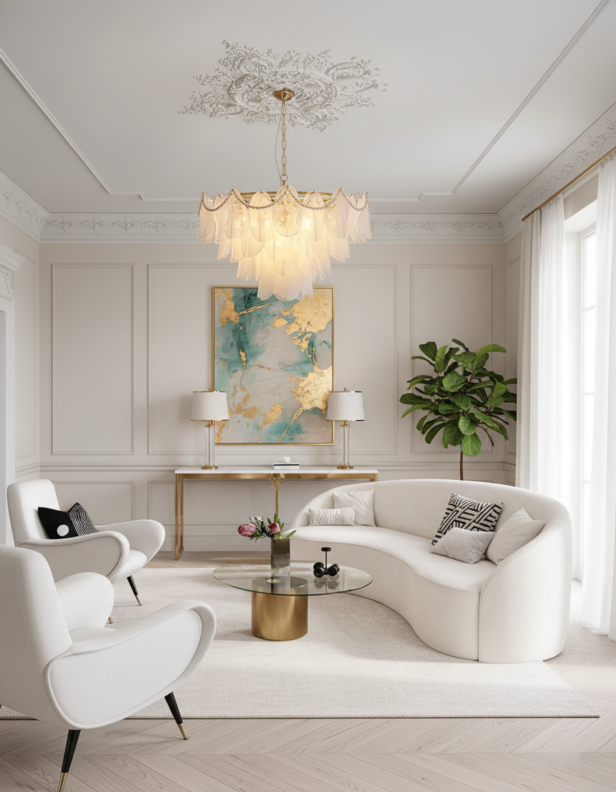 Lunaria Glass Chandelier — product view 11